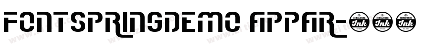 FONTSPRINGDEMO Appar字体转换